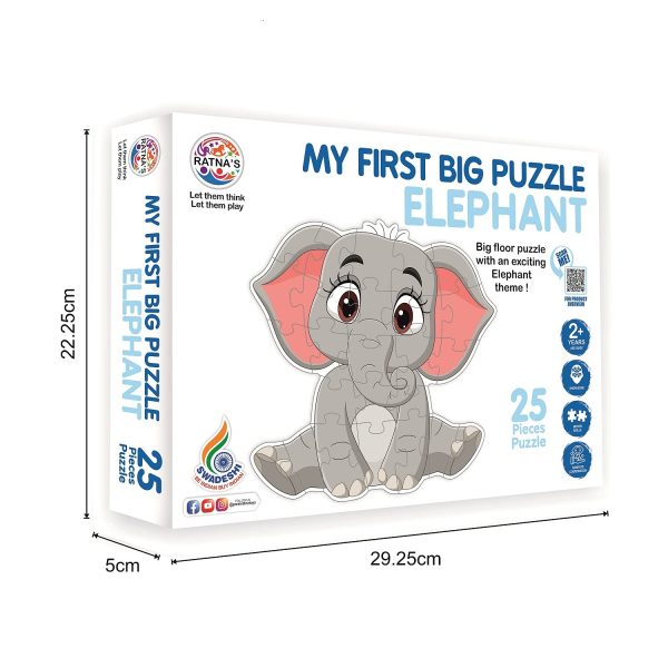 Ratna's My First Big Puzzle - Elephant - Image 4