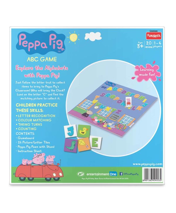 Funskool Games for Adult Peppa Pig - ABC Game, Educational Game, Counting, Letter Recognition and Matching Skills, 1-4 Players, 3 and above - Image 4