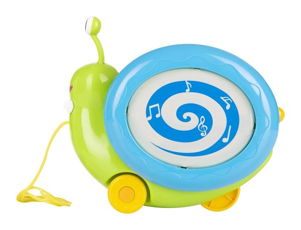 Giggles Funskool Giggles, 3 In 1 Pull Along Musical Snail, Xylophone, Drum And Walking, Pull Along, Preschool Toys, 12 Months & Above, Infant, Multicolour - Image 9