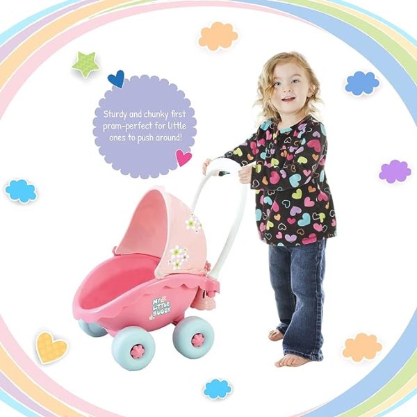 Funskool Giggles, My Little Buggy in Beautiful Pink Shade, Push & Drive Buggy, Encourages Walking and Pretend Play,18 Months & Above, Infant & Pre-School Toy. - Image 4