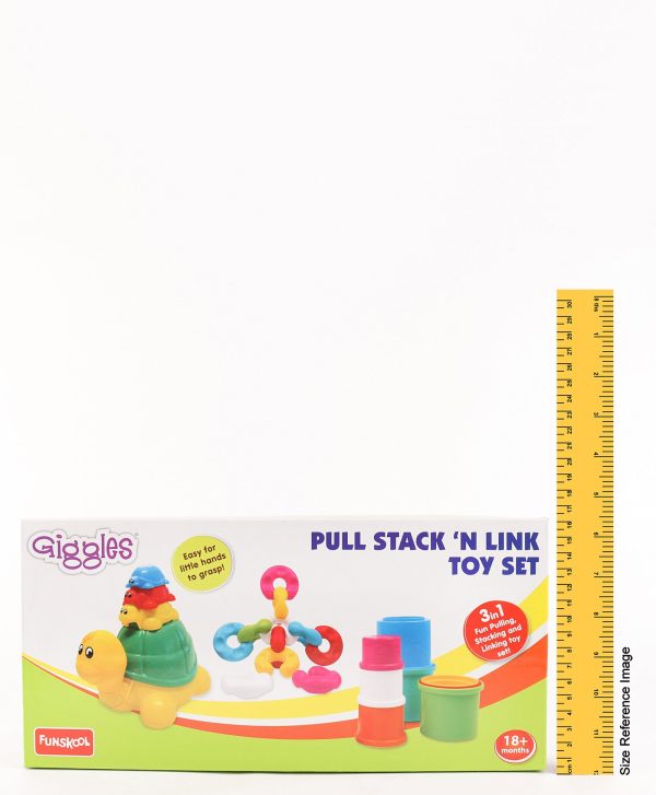 Funskool Giggles Pull Stack N Link Toy Set - Multicolour - Image 4