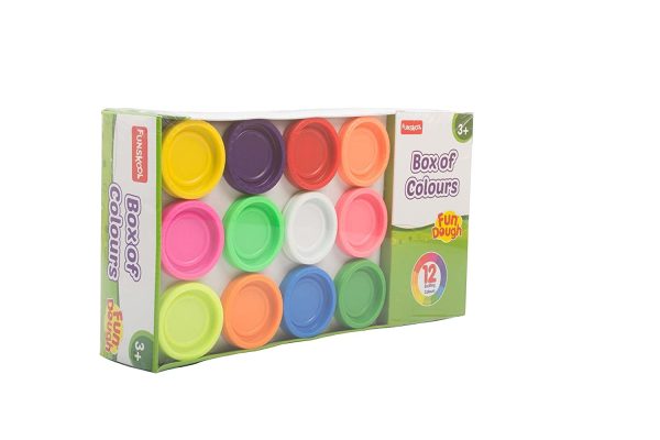 Funskool Fundough Box of Colours, 12 tubs of Dough, 50gms Each, Multicolour, Dough, Toy, Shaping, Sculpting, 3 Years and Above - Image 2