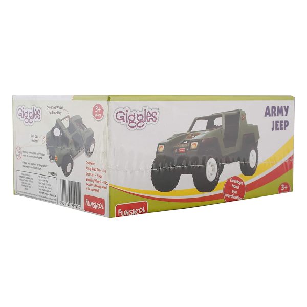 Funskool Giggles Army Jeep, Pack of 1, Multicolor - Image 5