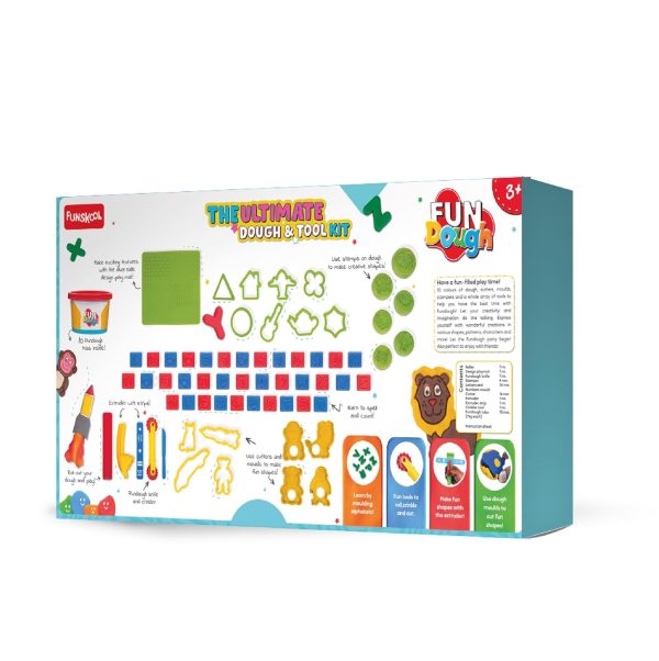 Fundough Children and Adults The Ultimate Dough Cutting, Shaping and Learning Tool Kit (Multicolour, 3years +) (0 Pieces) - Image 7